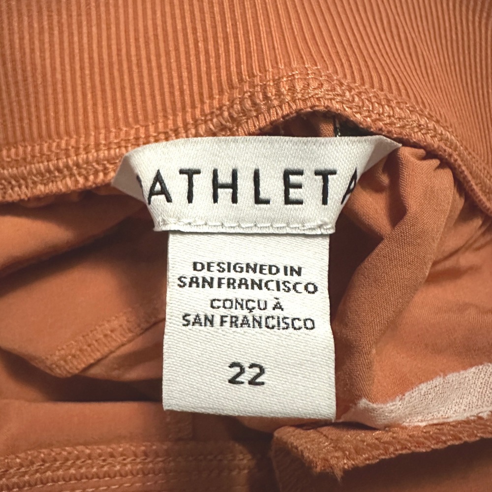 NEW Athleta Brooklyn Ankle Pant Womens 22 Plus Orange Athleisure Gorpcore Travel - Picture 5 of 8